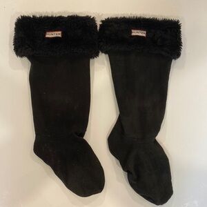 Hunter Boot Liners with faux fur trim